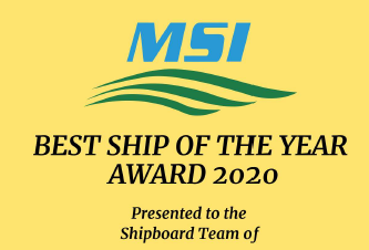 Best Ship Award 2020